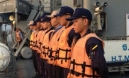 นักเรียนจ่าทหารเรือโรงเรียนชุมพลทหารเรือ กรมยุทธศึกษาทหารเรือทำการฝึกภาคปฏิบัติทางทะเล 2559