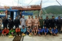 กองทัพเรือ โดย ศรชล.เขต 2 จับกุมเรือประมงเวียดนามทำการประมงรุกล้ำน่านน้ำไทยจำนวน 2 ลำ